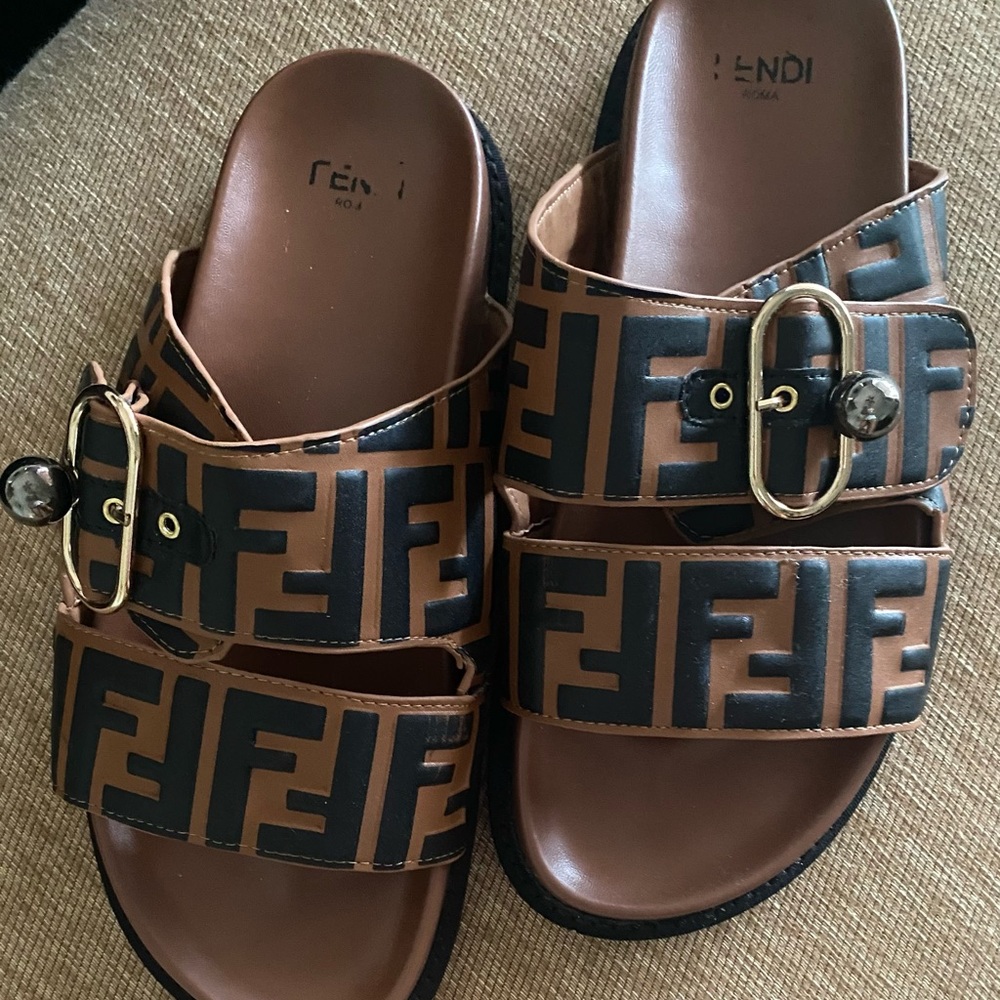 Faux Fendi sandals